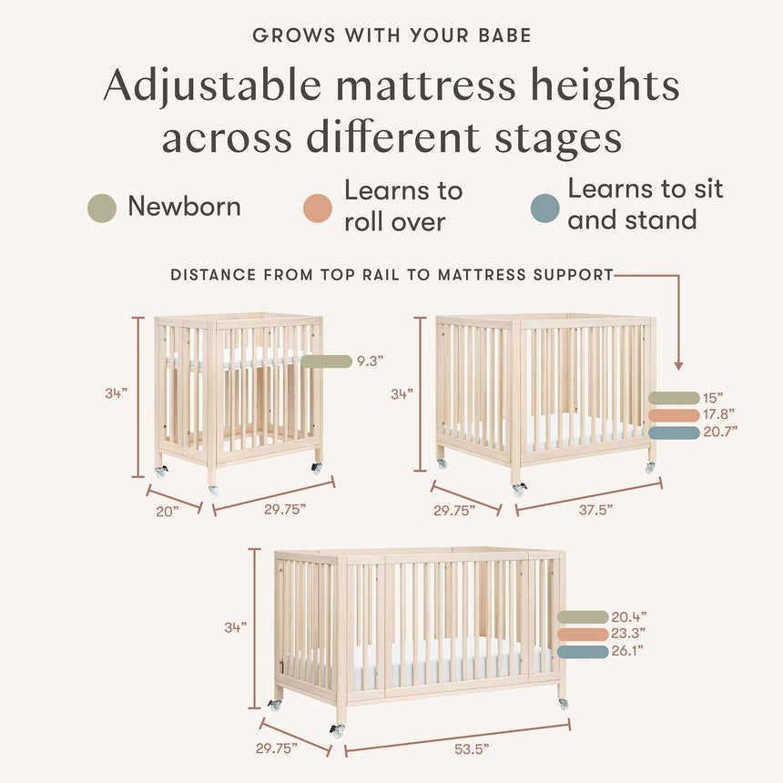 Couchette Convertible 9-en-1 Rolli - Naturel Lavé-Babyletto-LET-M30880NX-CLÉMENT