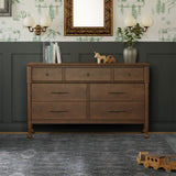 Commode 7 Tiroirs Alouette - Noyer Naturel-Namesake-LET-M31416NL-CLÉMENT