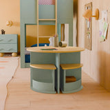 Table de jeu emboîtable Nessa - Miel et Sauge-Babyletto-LET-M31720LSHY-CLÉMENT