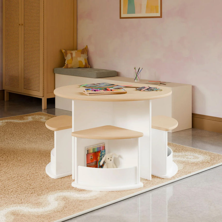 Table de jeu emboîtable Nessa - Blanc-Babyletto-LET-M31720WNX-CLÉMENT