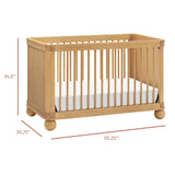 Couchette Convertible 3-en-1 Crosby - Miel-Babyletto-LET-M31801HY-CLÉMENT