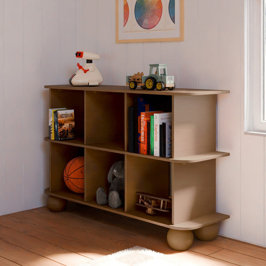 Bibliothèque Crosby - Noyer Naturel-Babyletto-LET-M31811NL-CLÉMENT