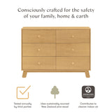 Commode 6 Tiroirs Hudson - Miel-Babyletto-LET-M32526HY-CLÉMENT