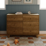 Commode 6 Tiroirs Hudson - Noyer Naturel-Babyletto-LET-M32526NL-CLÉMENT