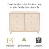 Commode 6 Tiroirs Hudson - Naturel Lavé-Babyletto-LET-M32526NX-CLÉMENT