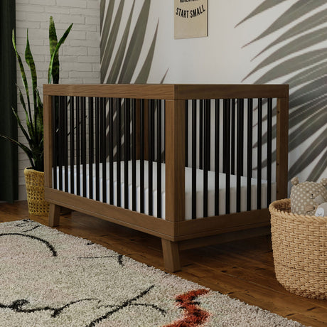Couchette Convertible 3 en 1 Hudson - Noyer / Noir-Babyletto-LET-M4201NLB-CLÉMENT