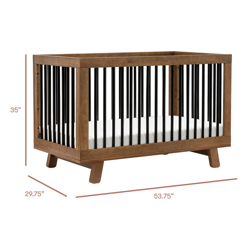 Couchette Convertible 3 en 1 Hudson - Noyer / Noir-Babyletto-LET-M4201NLB-CLÉMENT