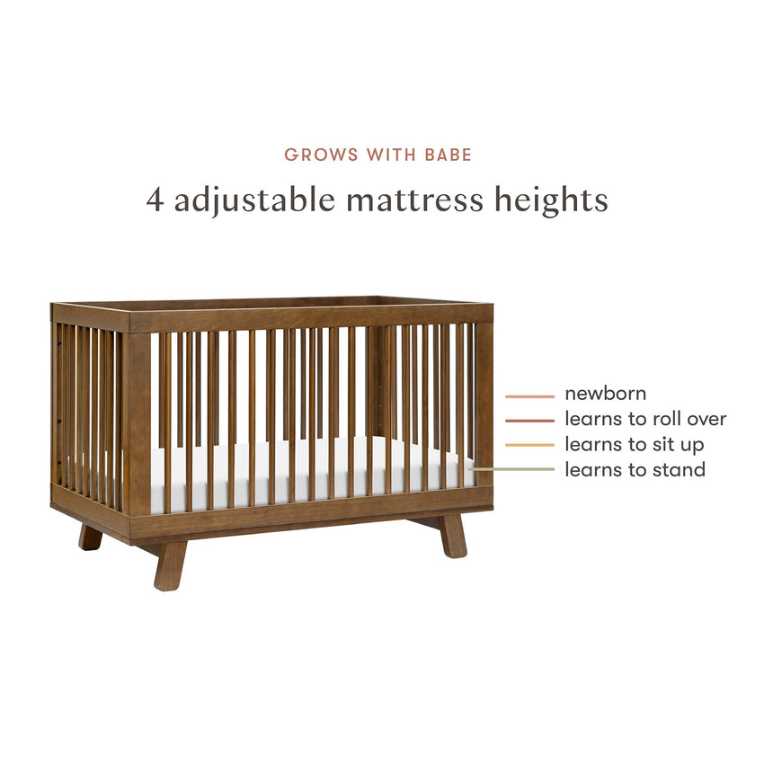 Couchette Convertible 3 en 1 Hudson - Noyer Naturel-Babyletto-LET-M4201NL-CLÉMENT