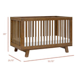 Couchette Convertible 3 en 1 Hudson - Noyer Naturel-Babyletto-LET-M4201NL-CLÉMENT