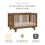 Couchette Convertible 3 en 1 Hudson - Noyer Naturel-Babyletto-LET-M4201NL-CLÉMENT