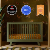 Couchette Convertible 3 en 1 Hudson - Olive-Babyletto-LET-M4201OL-CLÉMENT