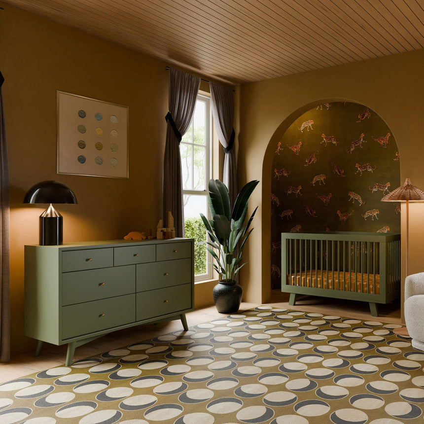 Couchette Convertible 3 en 1 Hudson - Olive-Babyletto-LET-M4201OL-CLÉMENT