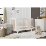 Couchette Convertible 3 en 1 Hudson - Blanc / Naturel Lavé-Babyletto-LET-M4201WNX-CLÉMENT