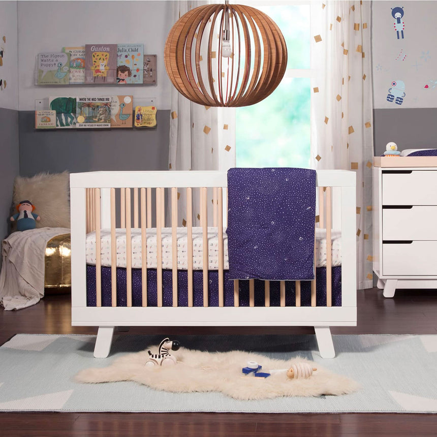 Couchette Convertible 3 en 1 Hudson - Blanc / Naturel Lavé-Babyletto-LET-M4201WNX-CLÉMENT