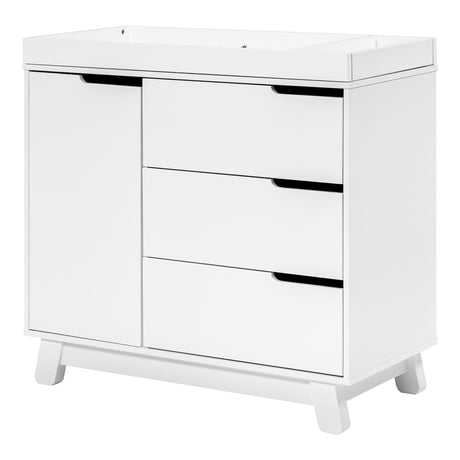 Meuble à Langer à 3 Tiroirs Hudson avec Plateau Amovible - Blanc-Babyletto-LET-M4223W-CLÉMENT