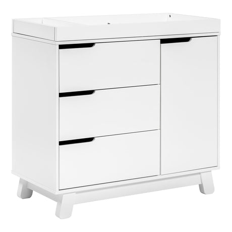 Meuble à Langer à 3 Tiroirs Hudson avec Plateau Amovible - Blanc-Babyletto-LET-M4223W-CLÉMENT