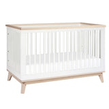 Couchette Convertible 3 en 1 Scoot - Blanc / Naturel Lavé-Babyletto-LET-M5801WNX-CLÉMENT