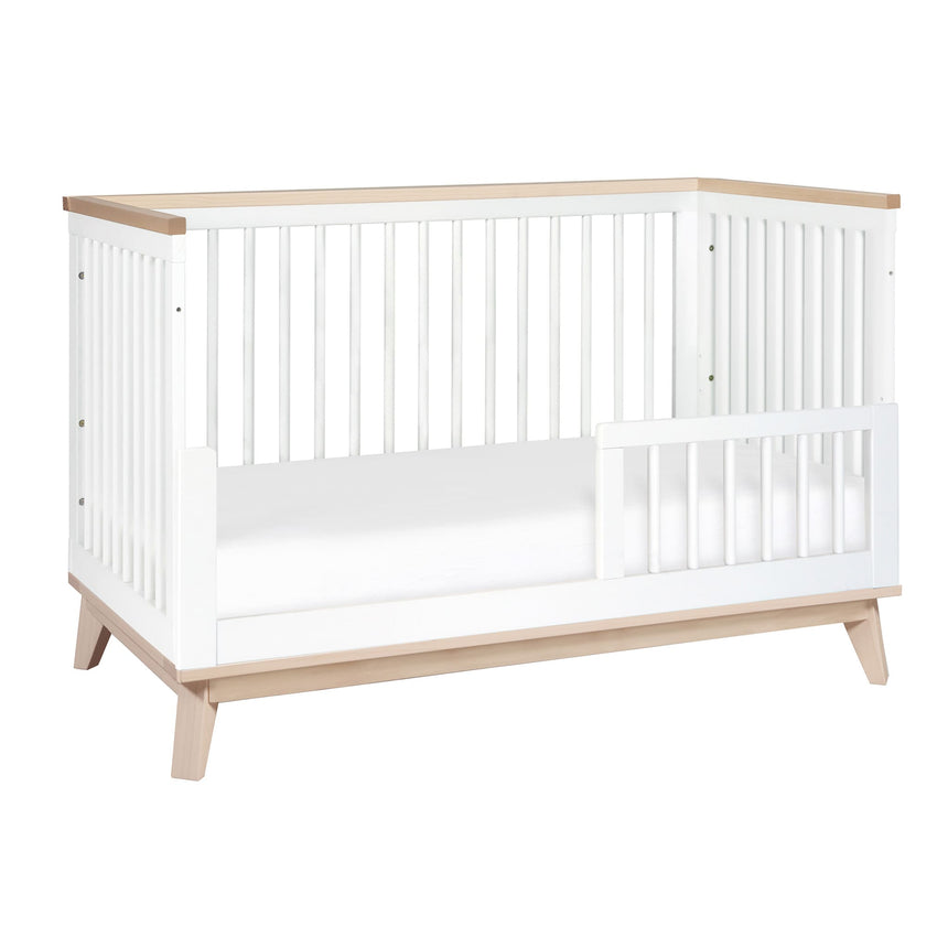 Couchette Convertible 3 en 1 Scoot - Blanc / Naturel Lavé-Babyletto-LET-M5801WNX-CLÉMENT