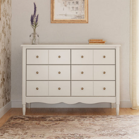 Commode Liberty 6 tiroirs - Blanc Chaud-Namesake-LET-M7116RW-CLÉMENT