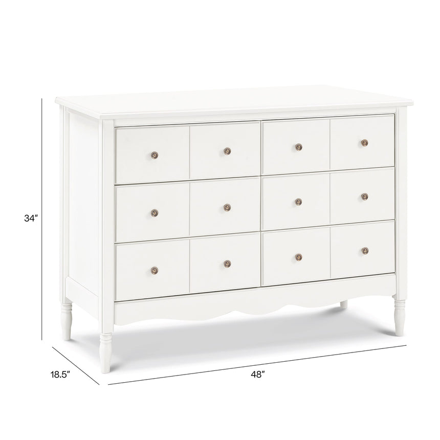 Commode Liberty 6 tiroirs - Blanc Chaud-Namesake-LET-M7116RW-CLÉMENT
