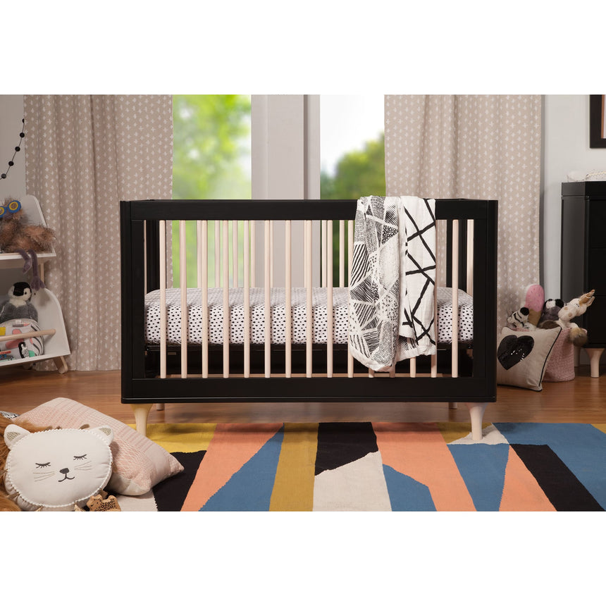 Couchette Convertible 3 en 1 Lolly - Noir / Naturel Lavé-Babyletto-LET-M9001BNX-CLÉMENT