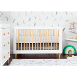 Couchette Convertible 3 en 1 Lolly - Blanc / Naturel-Babyletto-LET-M9001WN-CLÉMENT