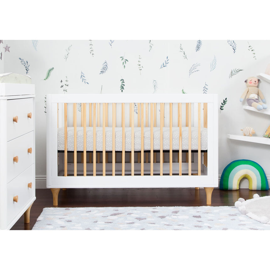 Couchette Convertible 3 en 1 Lolly - Blanc / Naturel-Babyletto-LET-M9001WN-CLÉMENT