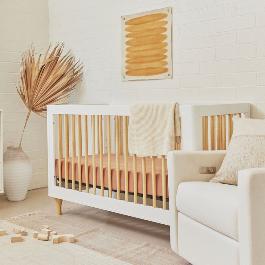 Couchette Convertible 3 en 1 Lolly - Blanc / Naturel-Babyletto-LET-M9001WN-CLÉMENT