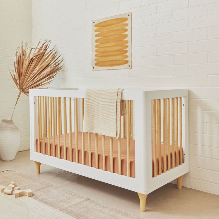 Couchette Convertible 3 en 1 Lolly - Blanc / Naturel-Babyletto-LET-M9001WN-CLÉMENT