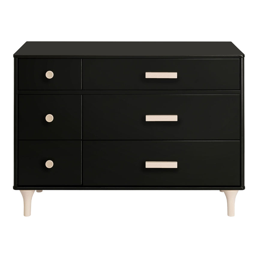 Commode Double 6 Tiroirs Lolly - Noir / Naturel Lavé-Babyletto-LET-M9016BNX-CLÉMENT
