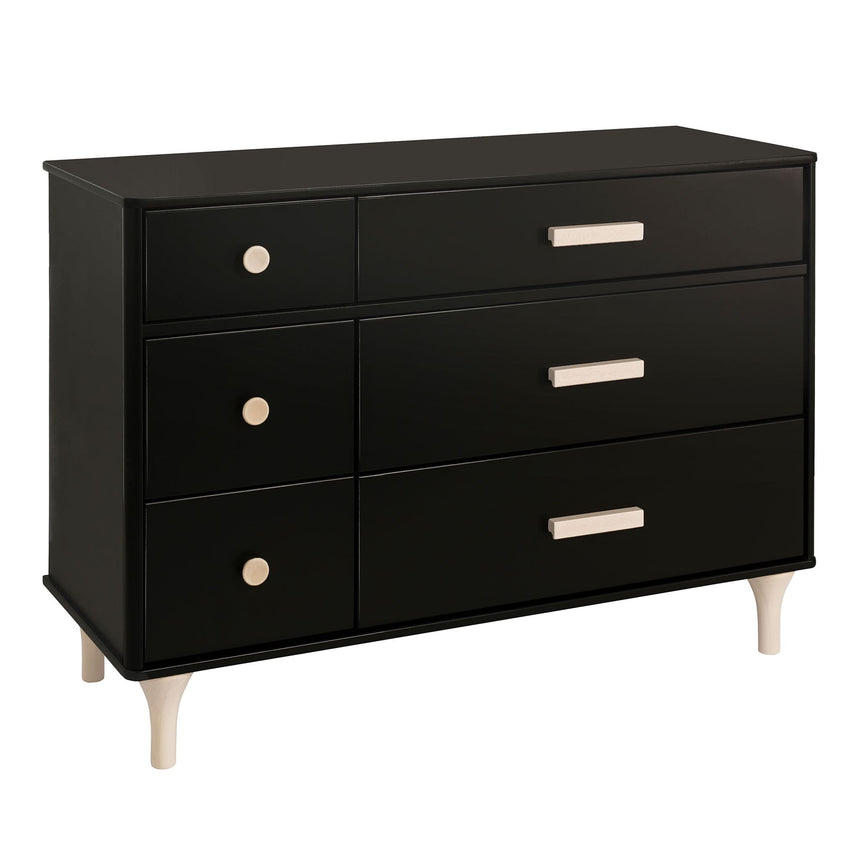 Commode Double 6 Tiroirs Lolly - Noir / Naturel Lavé-Babyletto-LET-M9016BNX-CLÉMENT