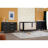 Commode Double 6 Tiroirs Lolly - Noir / Naturel Lavé-Babyletto-LET-M9016BNX-CLÉMENT