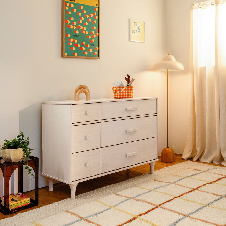 Commode Double 6 Tiroirs Lolly - Naturel Lavé-Babyletto-LET-M9016NX-CLÉMENT