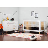 Commode Double 6 Tiroirs Lolly - Blanc / Naturel-Babyletto-LET-M9016WN-CLÉMENT