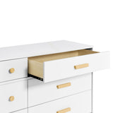 Commode Double 6 Tiroirs Lolly - Blanc / Naturel-Babyletto-LET-M9016WN-CLÉMENT