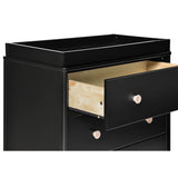 Meuble à Langer 3 Tiroirs avec Plateau Amovible Lolly - Noir / Naturel Lavé-Babyletto-LET-M9023BNX-CLÉMENT
