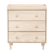 Meuble à Langer 3 Tiroirs avec Plateau Amovible Lolly - Naturel Lavé-Babyletto-LET-M9023NX-CLÉMENT