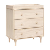 Meuble à Langer 3 Tiroirs avec Plateau Amovible Lolly - Naturel Lavé-Babyletto-LET-M9023NX-CLÉMENT