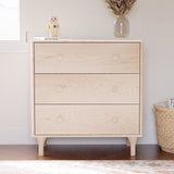 Meuble à Langer 3 Tiroirs avec Plateau Amovible Lolly - Naturel Lavé-Babyletto-LET-M9023NX-CLÉMENT