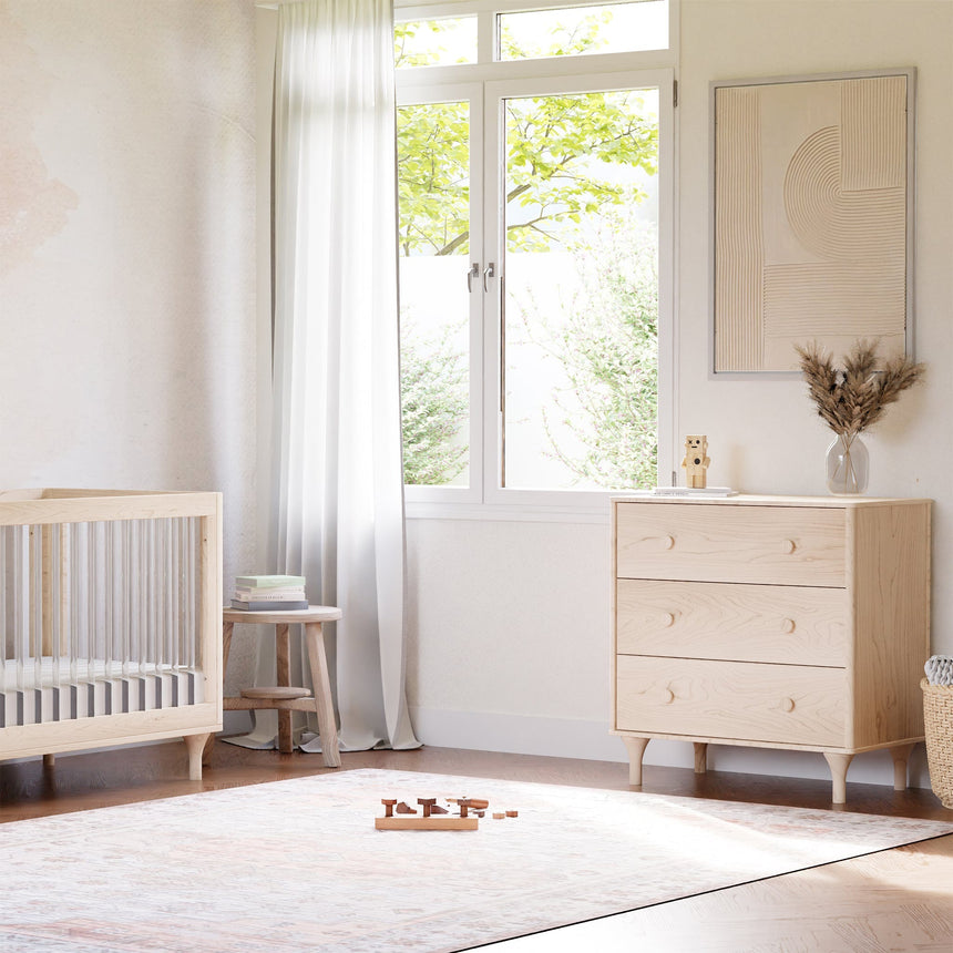 Meuble à Langer 3 Tiroirs avec Plateau Amovible Lolly - Naturel Lavé-Babyletto-LET-M9023NX-CLÉMENT
