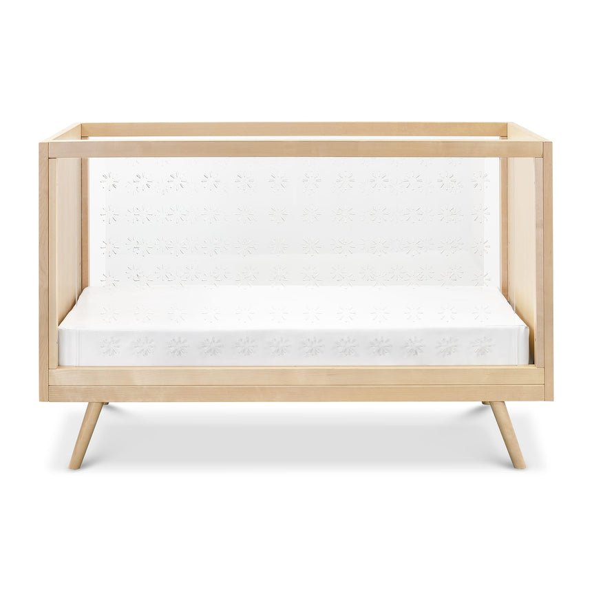 Couchette 3-en-1 Transparente Nifty - Acrylique / Bouleaux Naturel-Babyletto-LET-US0300BR-CLÉMENT