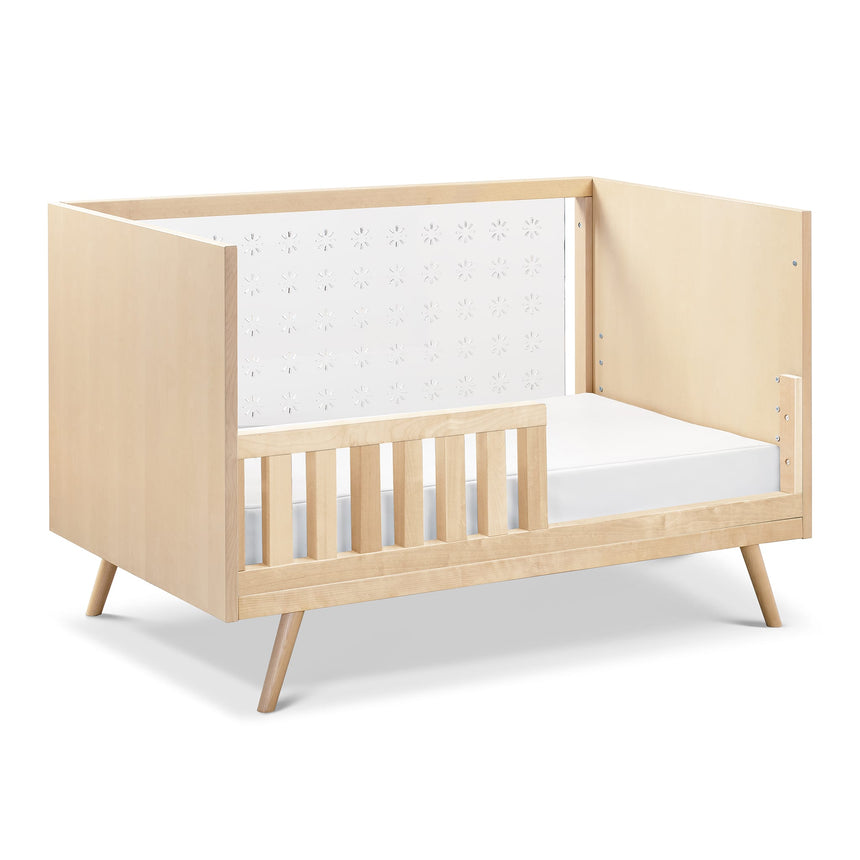 Couchette 3-en-1 Transparente Nifty - Acrylique / Bouleaux Naturel-Babyletto-LET-US0300BR-CLÉMENT