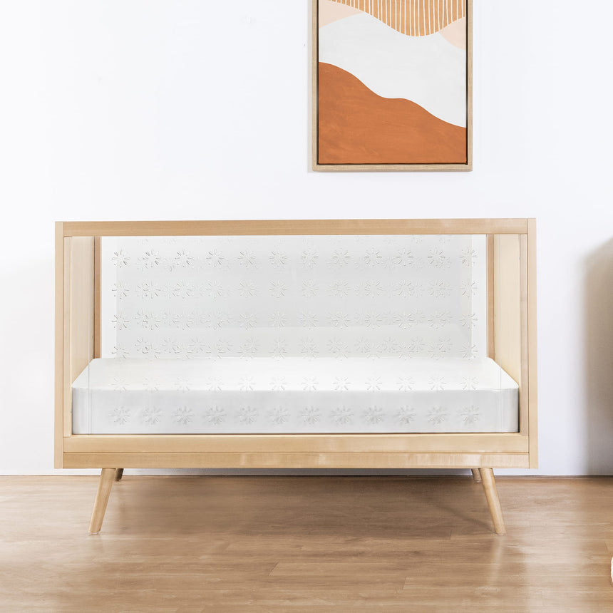 Couchette 3-en-1 Transparente Nifty - Acrylique / Bouleaux Naturel-Babyletto-LET-US0300BR-CLÉMENT