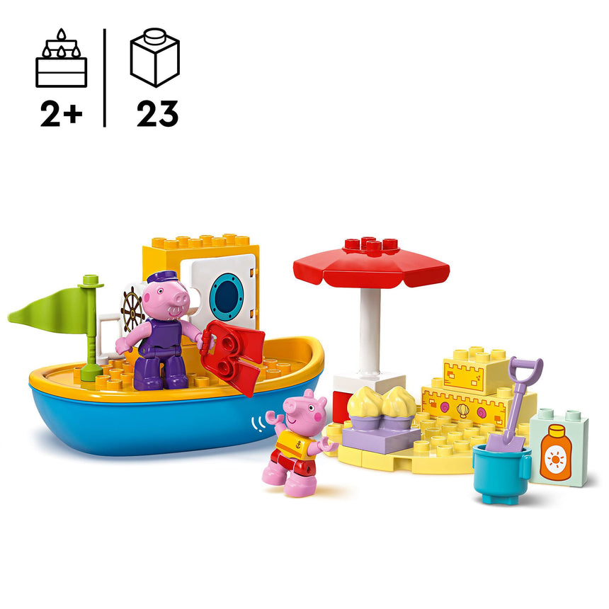 LEGO® DUPLO® Le voyage en bateau de Peppa Pig-LEGO®-LGO-10432-CLÉMENT