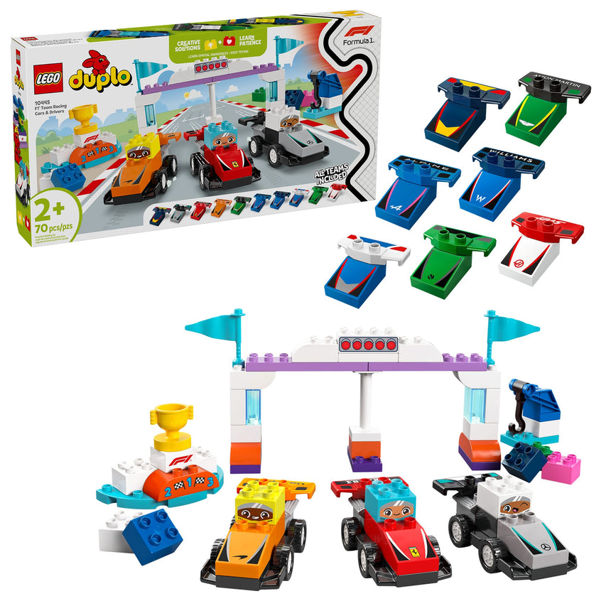 LEGO® DUPLO® Ma ville Les voitures de course et les pilotes d’écurie de F1®-LEGO®-LGO-10445-CLÉMENT