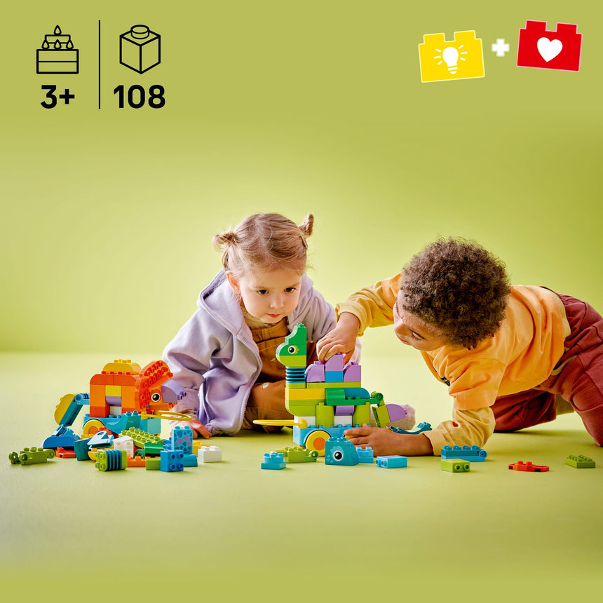 LEGO® DUPLO® Ma ville Les dinosaures sur roues 3en1-LEGO®-LGO-10451-CLÉMENT