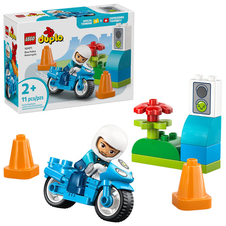 LEGO® DUPLO® Ma ville La moto de police bleue-LEGO®-LGO-10471-CLÉMENT