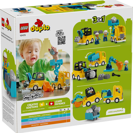 LEGO® DUPLO® Ma ville Les véhicules de chantier 3 en 1-LEGO®-LGO-10475-CLÉMENT