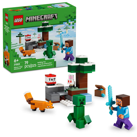 LEGO® Minecraft® L’aventure de Steve dans la taïga-LEGO®-LGO-21583-CLÉMENT