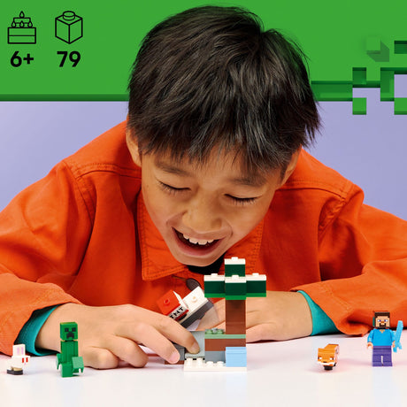LEGO® Minecraft® L’aventure de Steve dans la taïga-LEGO®-LGO-21583-CLÉMENT